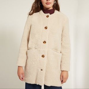 Loup faux shearling coat, S
